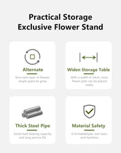 Plant Stand and Flower Stand Storage Shelf 4/5/6 Tier Flower Shelf Planter Rack Storage Organizer Display Indoor Garden Balcony