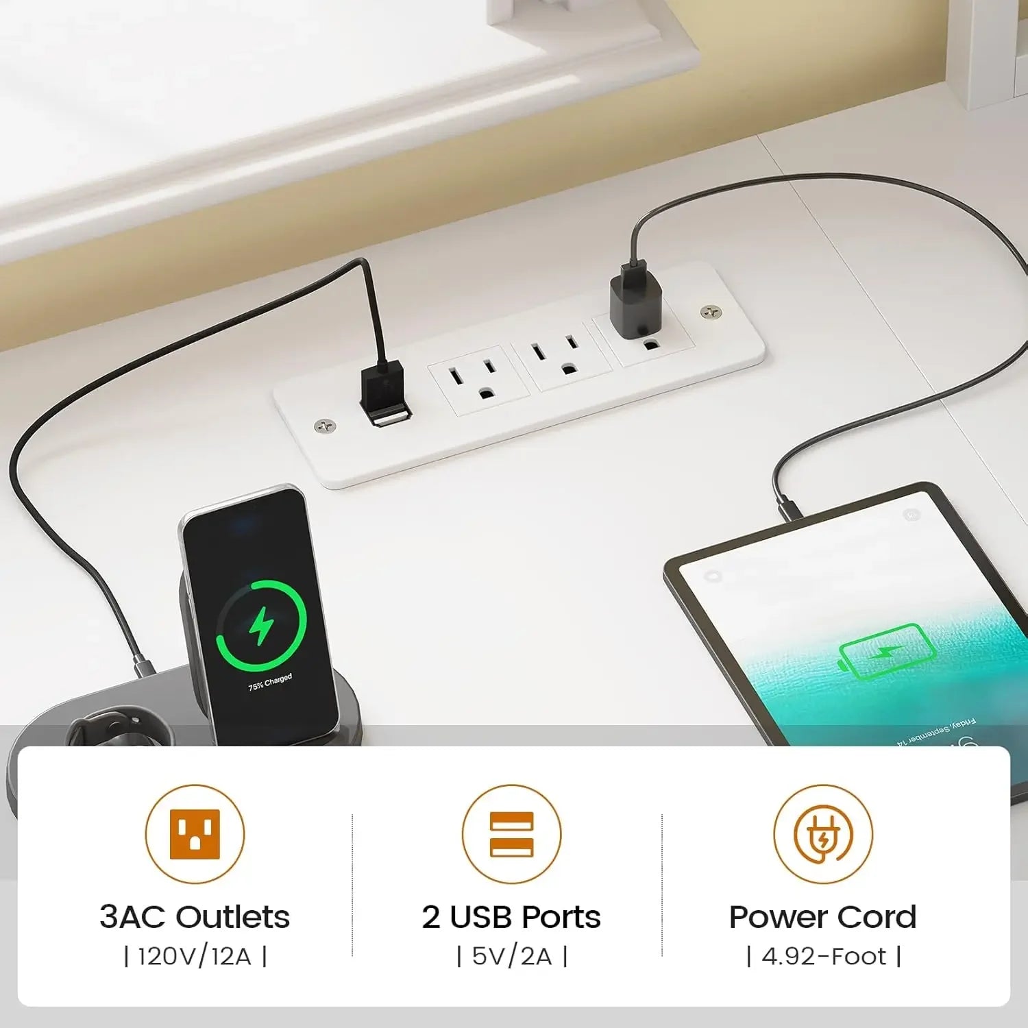 L Shaped Gaming Corner Desk with 2 Drawer and Bookshelf and LED Light