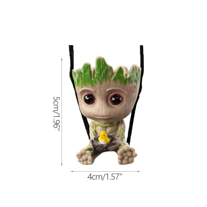 Fashion Handicrafts Anime Action Groot Character Multifunction Plants Flower Pot Pen Holder Storage Organizer Home Decor Crafts
