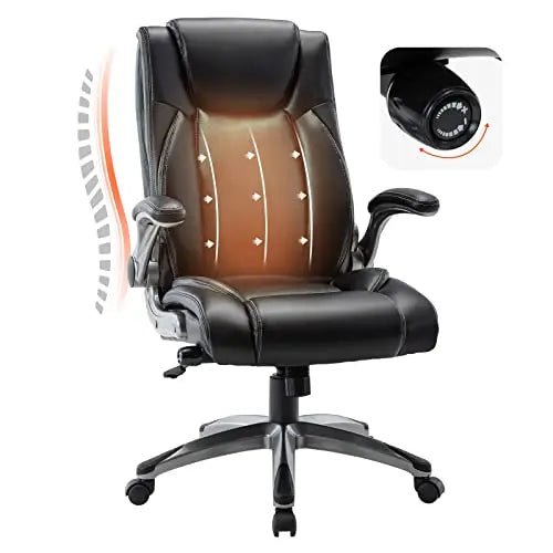 Executive Office Ergonomic Chair with Thick Bonded Leather