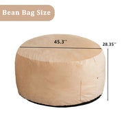 Bean Bag Chair 4Foot Urious Veet Ultra Soft Fur High-Rebound Memory Foam For Adults Plush Lazy Sofa With Fluffy Removable Spong