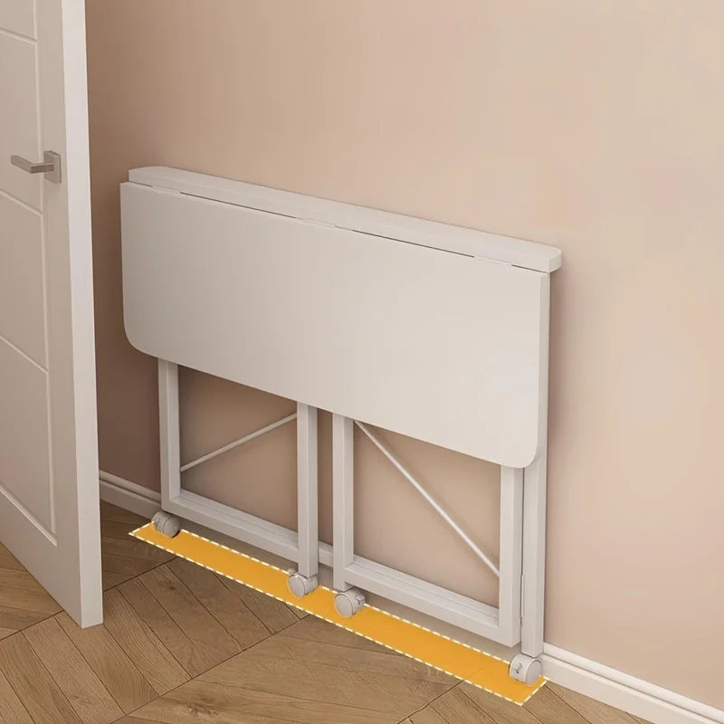 Folding movable computer table