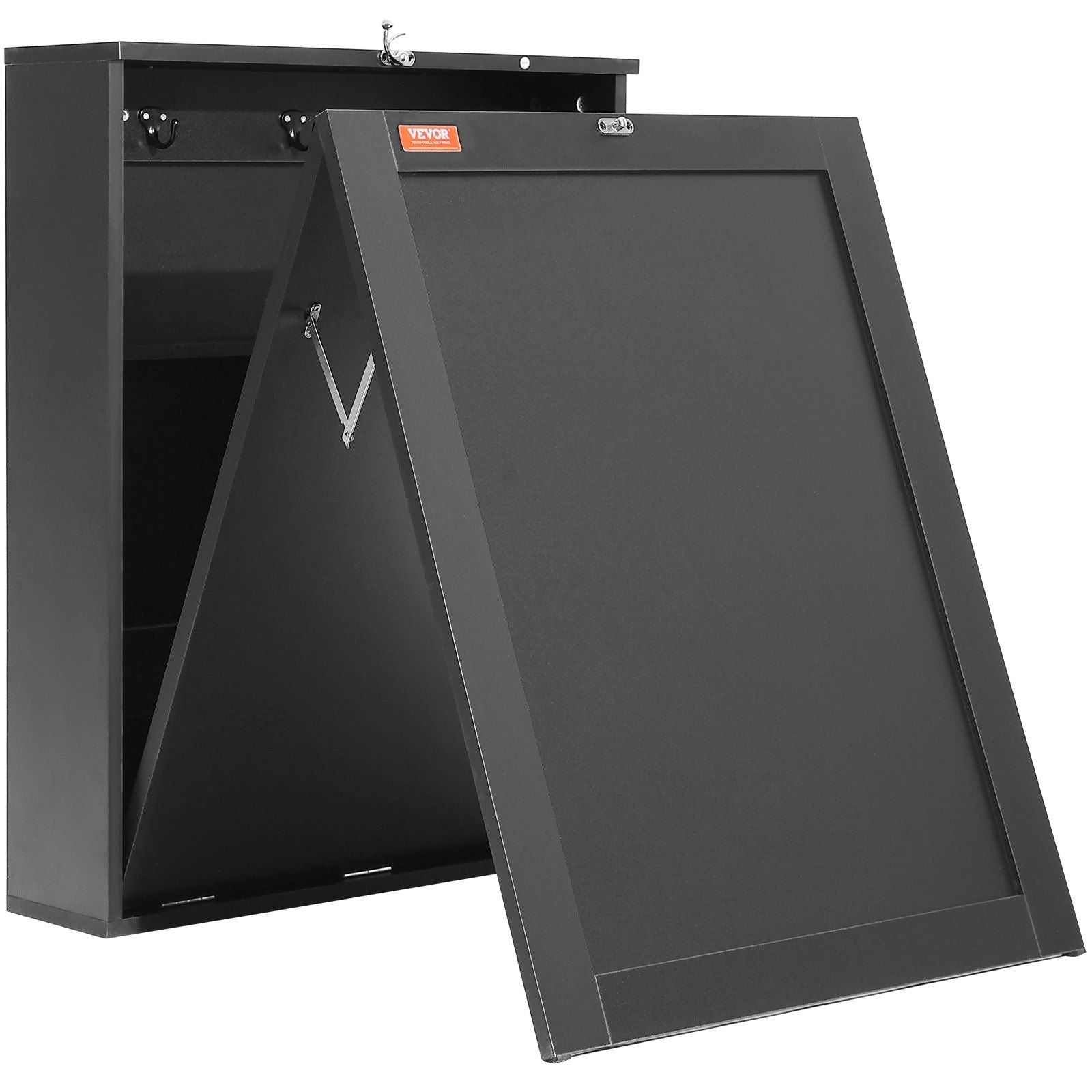 Space Saving Wall Mounted Folding Computer Desk with Storage