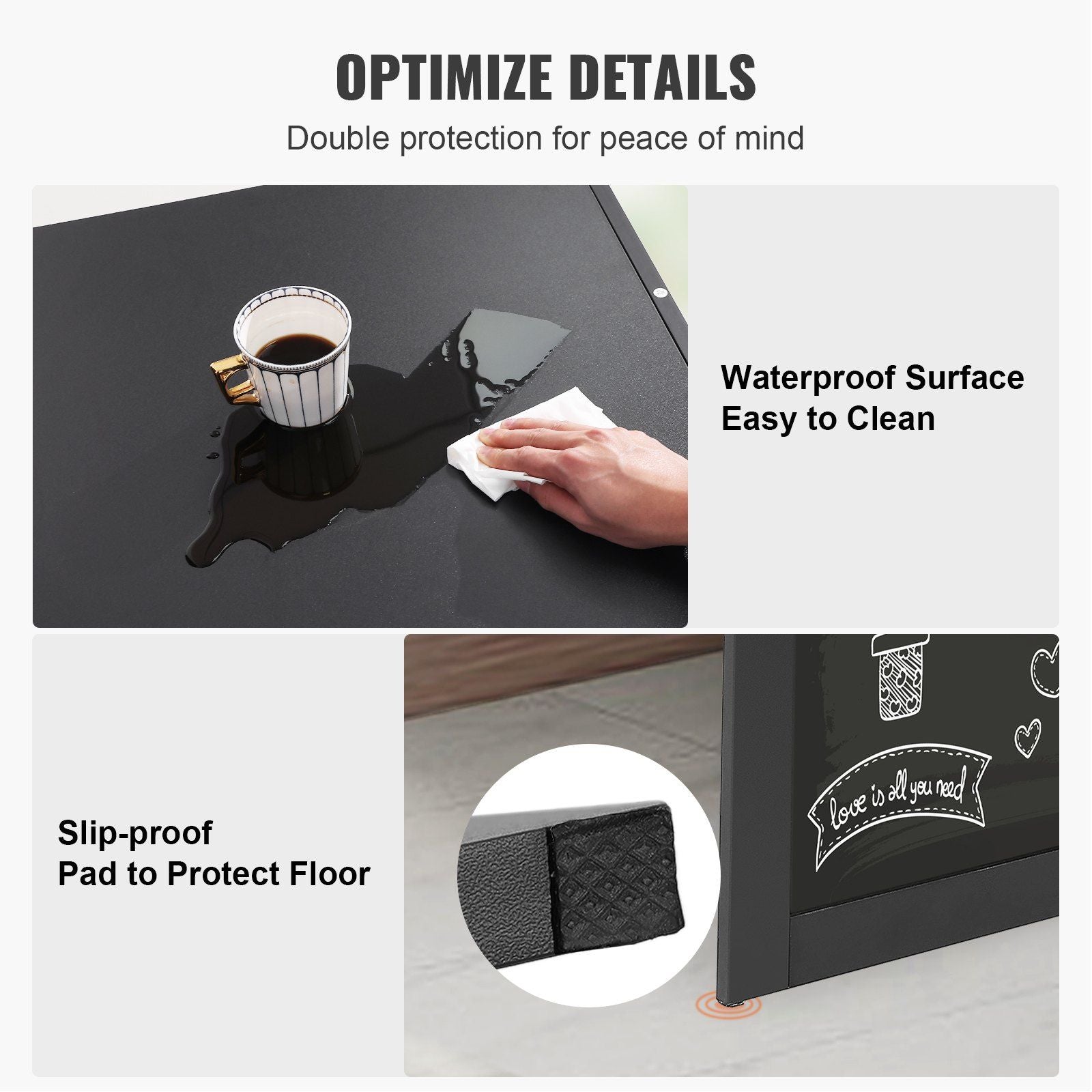 Space Saving Wall Mounted Folding Computer Desk with Storage